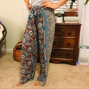 Anthropologie Elevensies tie waist pants